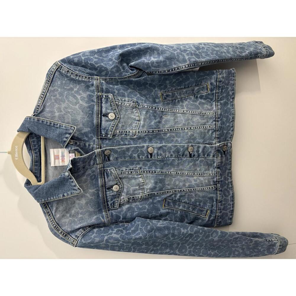 NWT Lularoe Cheetah Print Jean Jacket, Women M